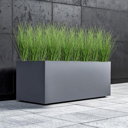 10 Pcs 17 Inch Tall Artificial Plants, Fake Wheat Grass Greenery Stems, Faux Shrubs Onion Grass, UV Resistant Plastic Tall Grasss for Vase Filler Bouquet Indoor Outdoor Home Decor (Green)
