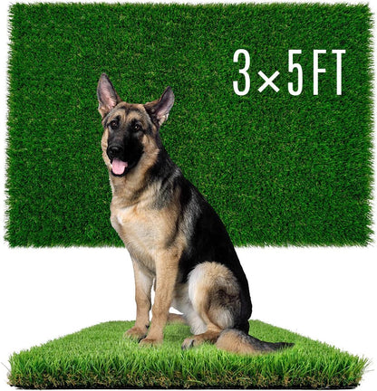 Dog Pee Grass, Artificial Grass for Dogs, Fake Grass for Dogs Potty Training, Extra Large Dog Pads 5x8ft , Housebreaking Supplies, Indoor Outdoor Turf Grass, Washable Reusable