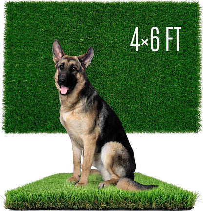 Dog Pee Grass, Artificial Grass for Dogs, Fake Grass for Dogs Potty Training, Extra Large Dog Pads 5x8ft , Housebreaking Supplies, Indoor Outdoor Turf Grass, Washable Reusable