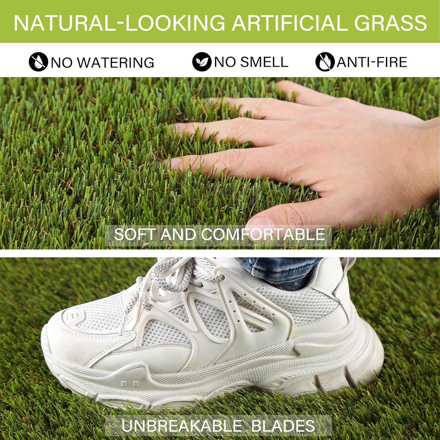 Dog Pee Grass, Artificial Grass for Dogs, Fake Grass for Dogs Potty Training, Extra Large Dog Pads 5x8ft , Housebreaking Supplies, Indoor Outdoor Turf Grass, Washable Reusable