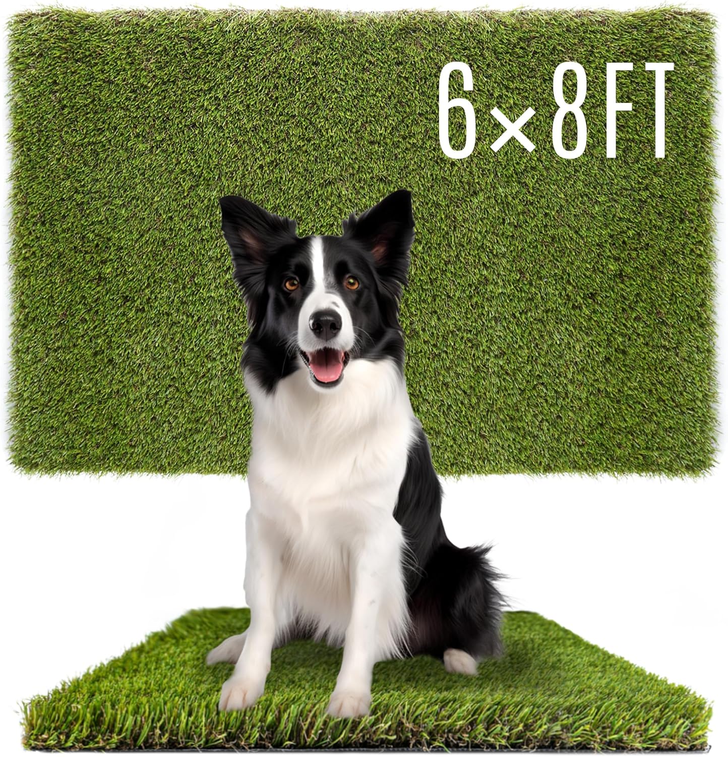Dog Pee Grass, Artificial Grass for Dogs, Fake Grass for Dogs Potty Training, Extra Large Dog Pads 5x8ft , Housebreaking Supplies, Indoor Outdoor Turf Grass, Washable Reusable
