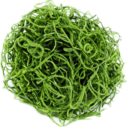 (26907) Spanish Moss Preserved, Grass, 4oz, 120 cubic in Bag (Appx. 4oz) (7 59834 26907 6) | Decorative Moss for Crafts, Potted Plants & Fairy Gardens, Vase Filler & Floral Arrangements, Indoor/Outdoor Garden Projects