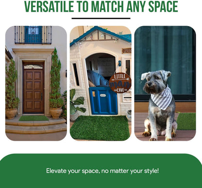 Fake Grass for Dogs, Artificial Turf Grass Indoor Outdoor, Mat for Dogs Soft Blades, Cesped Artificial for Patios, Dog Astro Turf for Balcony, Quick Clean, Easy Rinse Patio Rug, 35"x24"