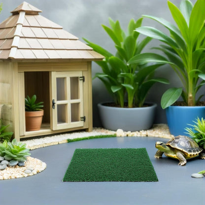 Artificial Grass Mat Versatile Aquarium Landscape Decor 2pcs Resin Simulation Grass Carpet with Realistic Visual Appeal for Fish Tank and Reptile Terrarium for DIY Aquatic