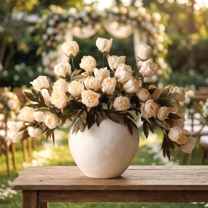 Thiccywoov Faux Silk Peony Artificial Flowers Stem for Vase,8 Pcs,Brownish | Brownish Fake Peonies Branches with Stems, for Fall Autumn Home DIY Bouquet Centerpieces Wedding Arrangements Shower Decor