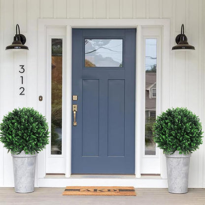 2PCS Faux Boxwood Plants Outdoor Artificial Topiary Ball Trees