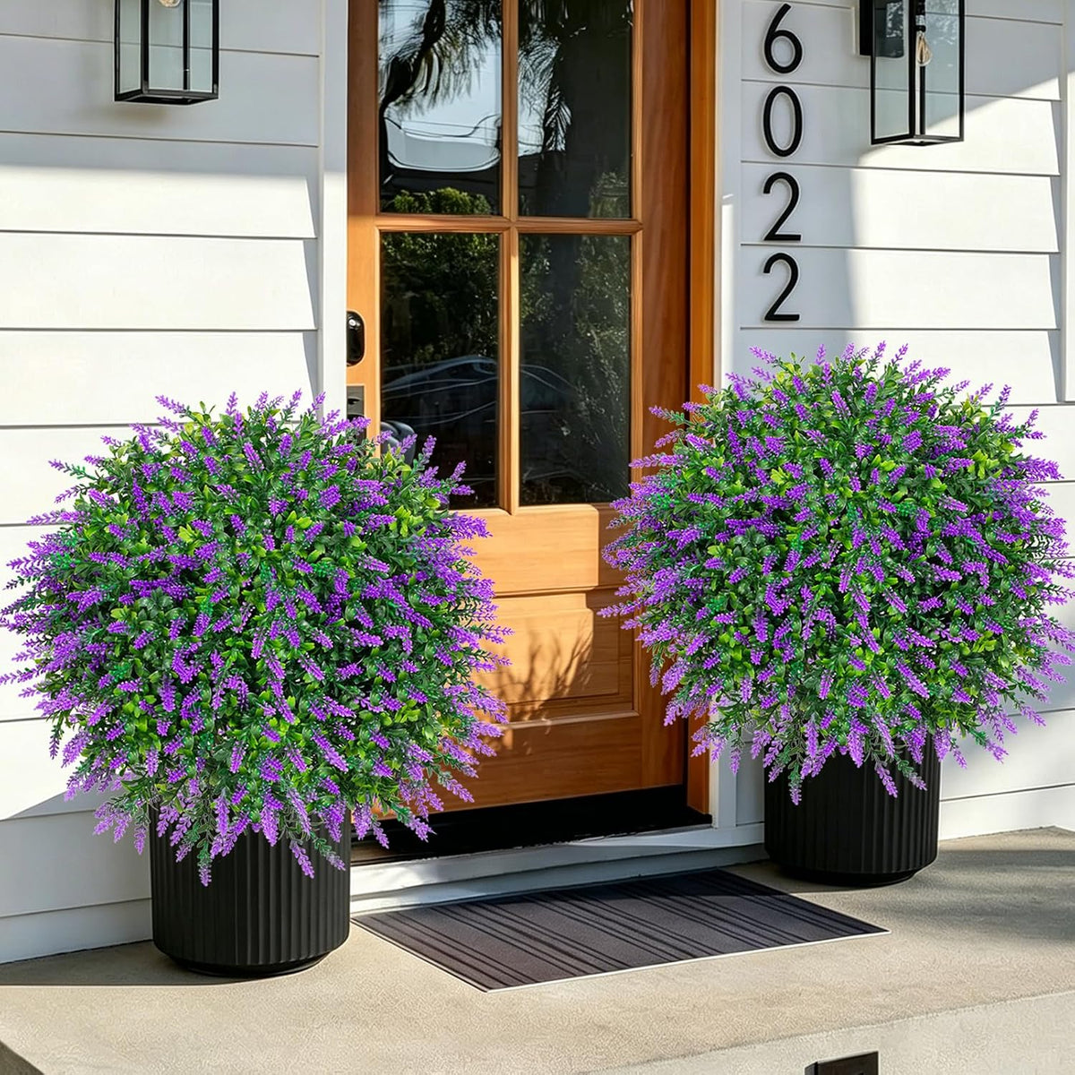 2PCS Faux Boxwood Plants Outdoor Artificial Topiary Ball Trees
