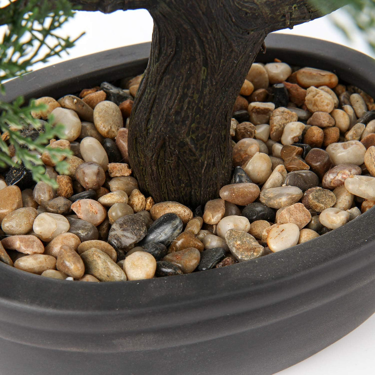 Artificial Bonsai Tree Juniper Faux Plants Indoor Fake Plants Decor with Ceramic Pots for Home Table Office Desk Bathroom Shelf Bedroom Living Room Farmhouse Decorations