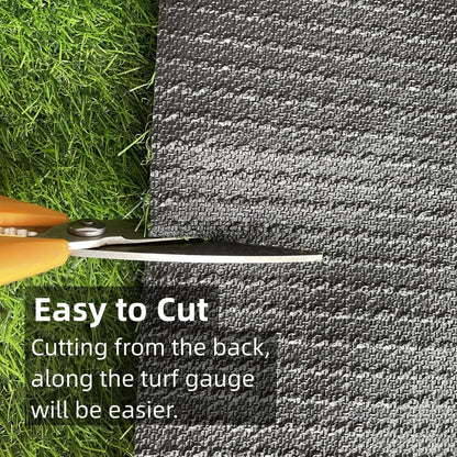 Artificial Grass Rug 1 ft x 3 ft, Synthetic Fake Grass Turf Mat for Party Wedding Garden Home Decor, 0.8" Pile Height