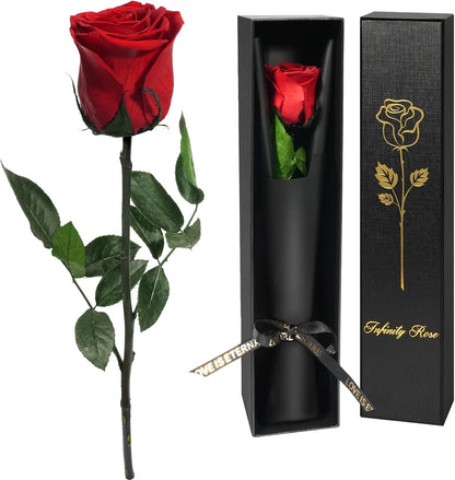 Preserved Flowers Rose Gifts for Women Mom, Mothers Day Rose Flower Gifts for Moms,Forever Real Flowers Mom Birthday Grandma Gifts, Valentines Day Gift for Her Girlfriend Wife Anniversary(Red)