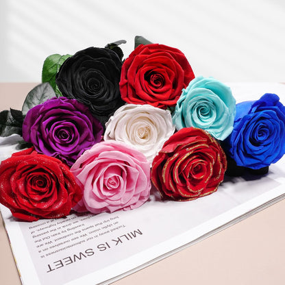 Preserved Flowers Rose Gifts for Women Mom, Mothers Day Rose Flower Gifts for Moms,Forever Real Flowers Mom Birthday Grandma Gifts, Valentines Day Gift for Her Girlfriend Wife Anniversary(Red)