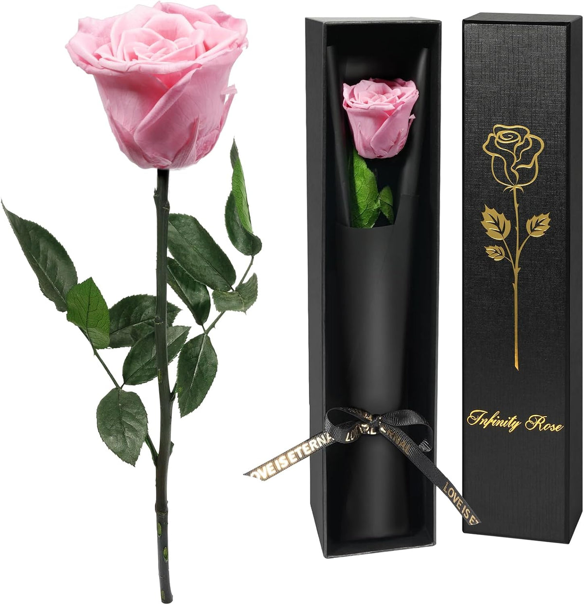 Preserved Flowers Rose Gifts for Women Mom, Mothers Day Rose Flower Gifts for Moms,Forever Real Flowers Mom Birthday Grandma Gifts, Valentines Day Gift for Her Girlfriend Wife Anniversary(Red)