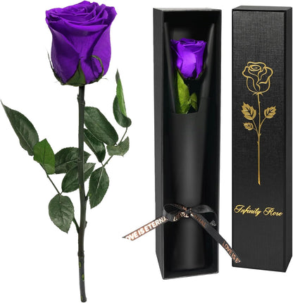 Preserved Flowers Rose Gifts for Women Mom, Mothers Day Rose Flower Gifts for Moms,Forever Real Flowers Mom Birthday Grandma Gifts, Valentines Day Gift for Her Girlfriend Wife Anniversary(Red)