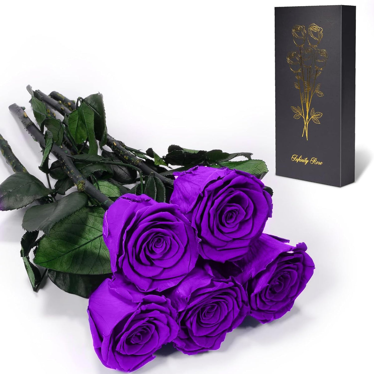 Preserved Flowers Rose Gifts for Women Mom, Mothers Day Rose Flower Gifts for Moms,Forever Real Flowers Mom Birthday Grandma Gifts, Valentines Day Gift for Her Girlfriend Wife Anniversary(Red)
