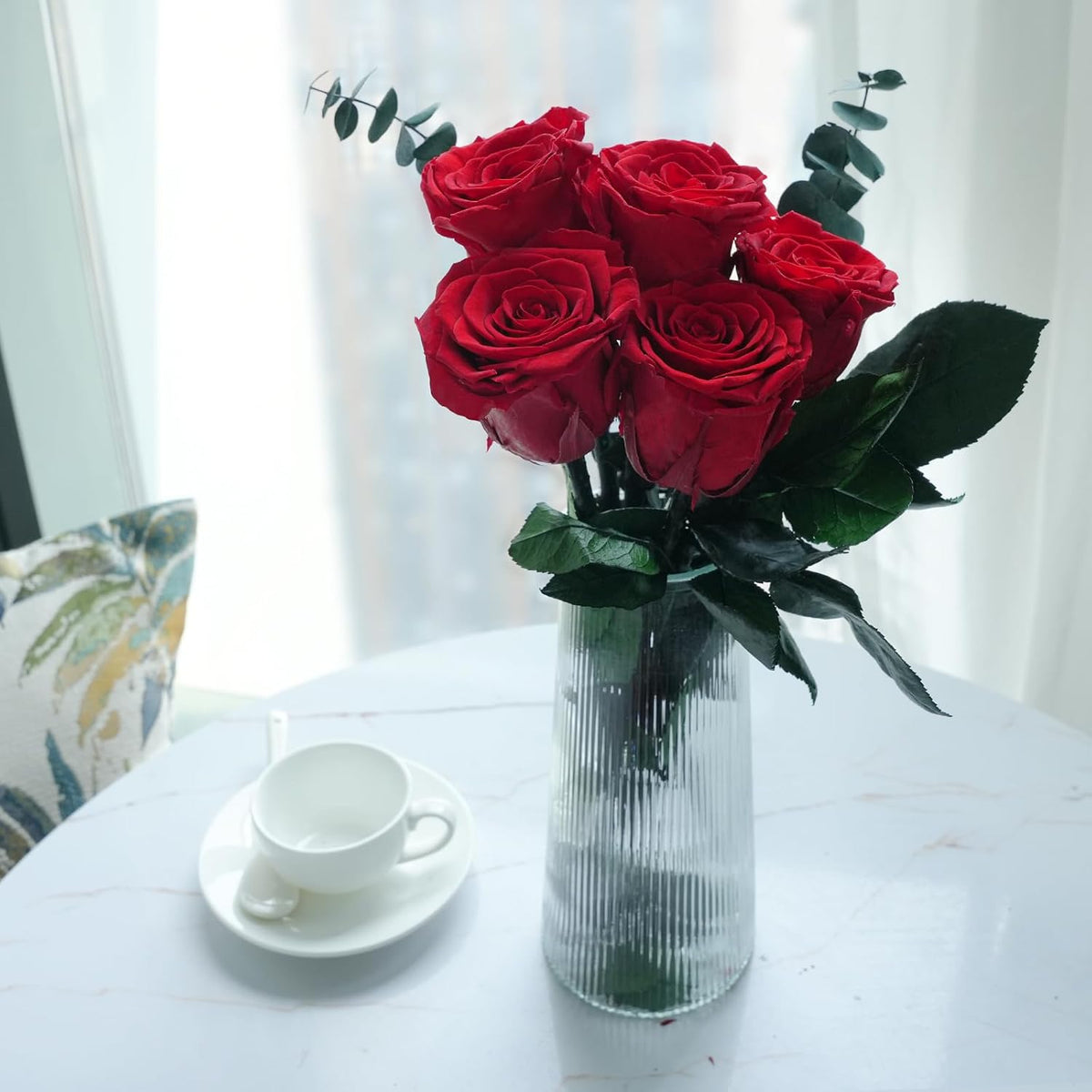 Preserved Flowers Rose Gifts for Women Mom, Mothers Day Rose Flower Gifts for Moms,Forever Real Flowers Mom Birthday Grandma Gifts, Valentines Day Gift for Her Girlfriend Wife Anniversary(Red)