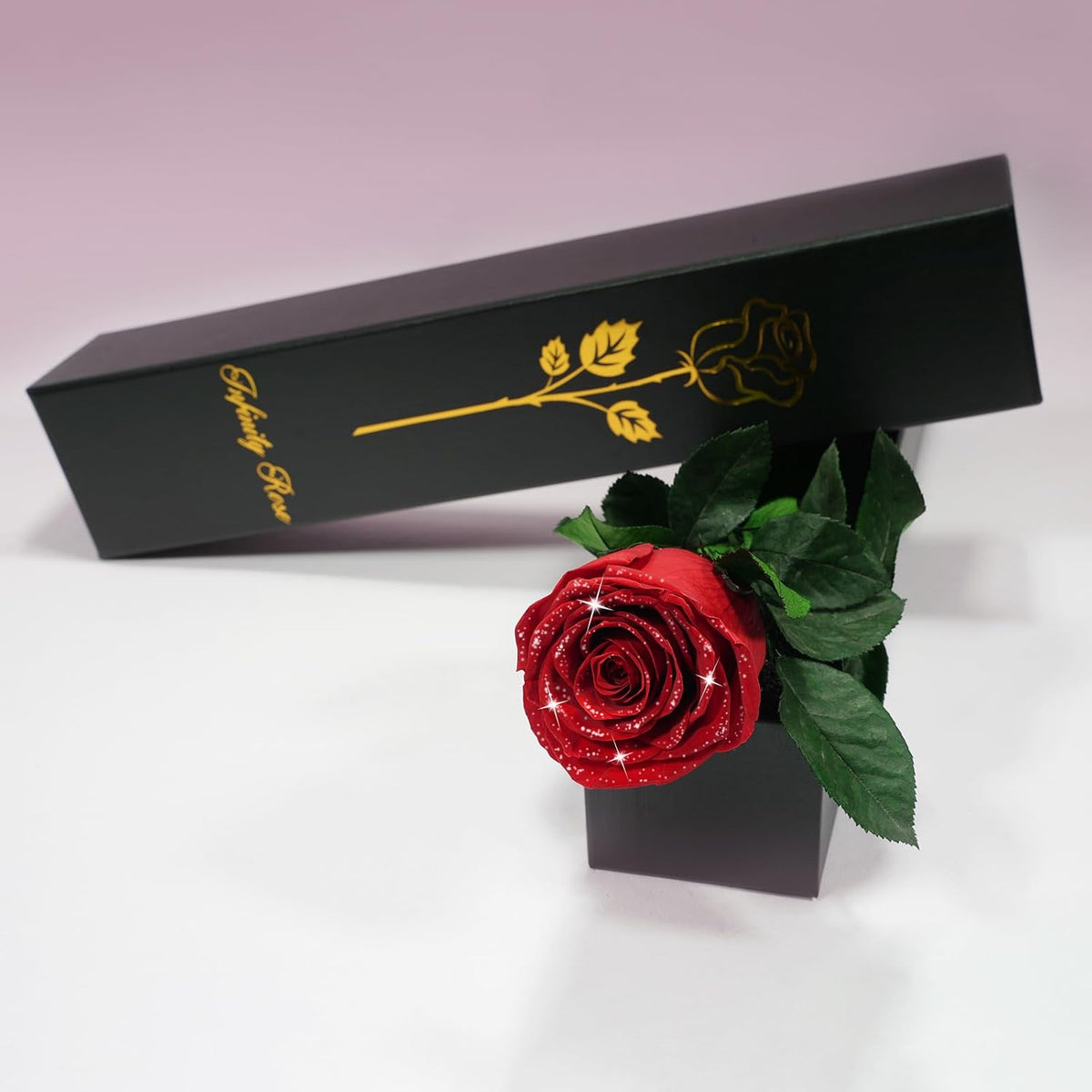 Preserved Flowers Rose Gifts for Women Mom, Mothers Day Rose Flower Gifts for Moms,Forever Real Flowers Mom Birthday Grandma Gifts, Valentines Day Gift for Her Girlfriend Wife Anniversary(Red)