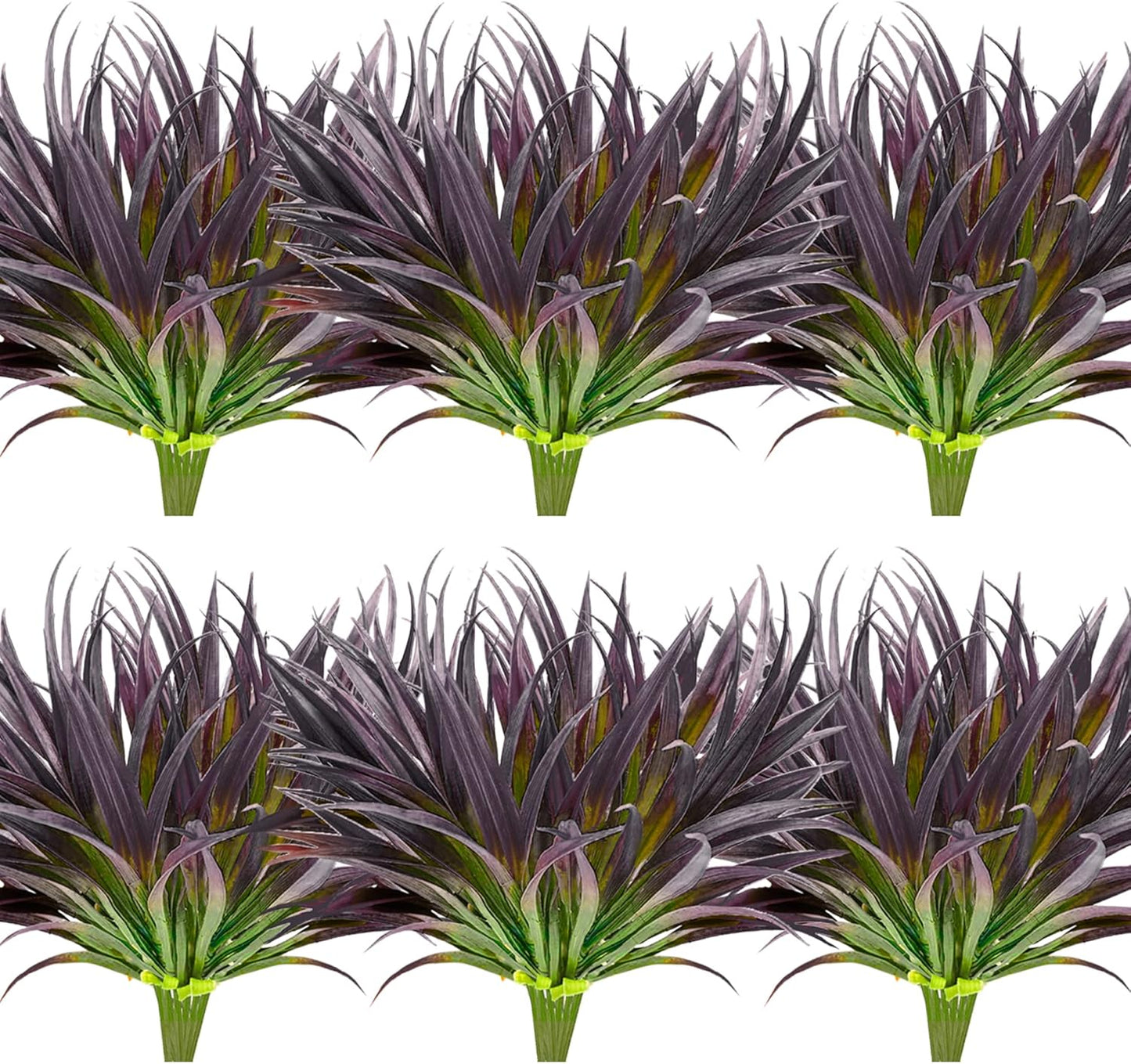 Artificial Plants Flowers Outdoors, UV, Fake Tropical Plants, 8 Pcs | red, artificial grass plants outdoor, tall, uv resistant