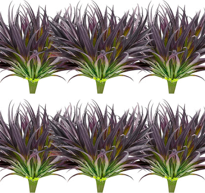 Artificial Plants Flowers Outdoors, UV, Fake Tropical Plants, 8 Pcs | red, artificial grass plants outdoor, tall, uv resistant