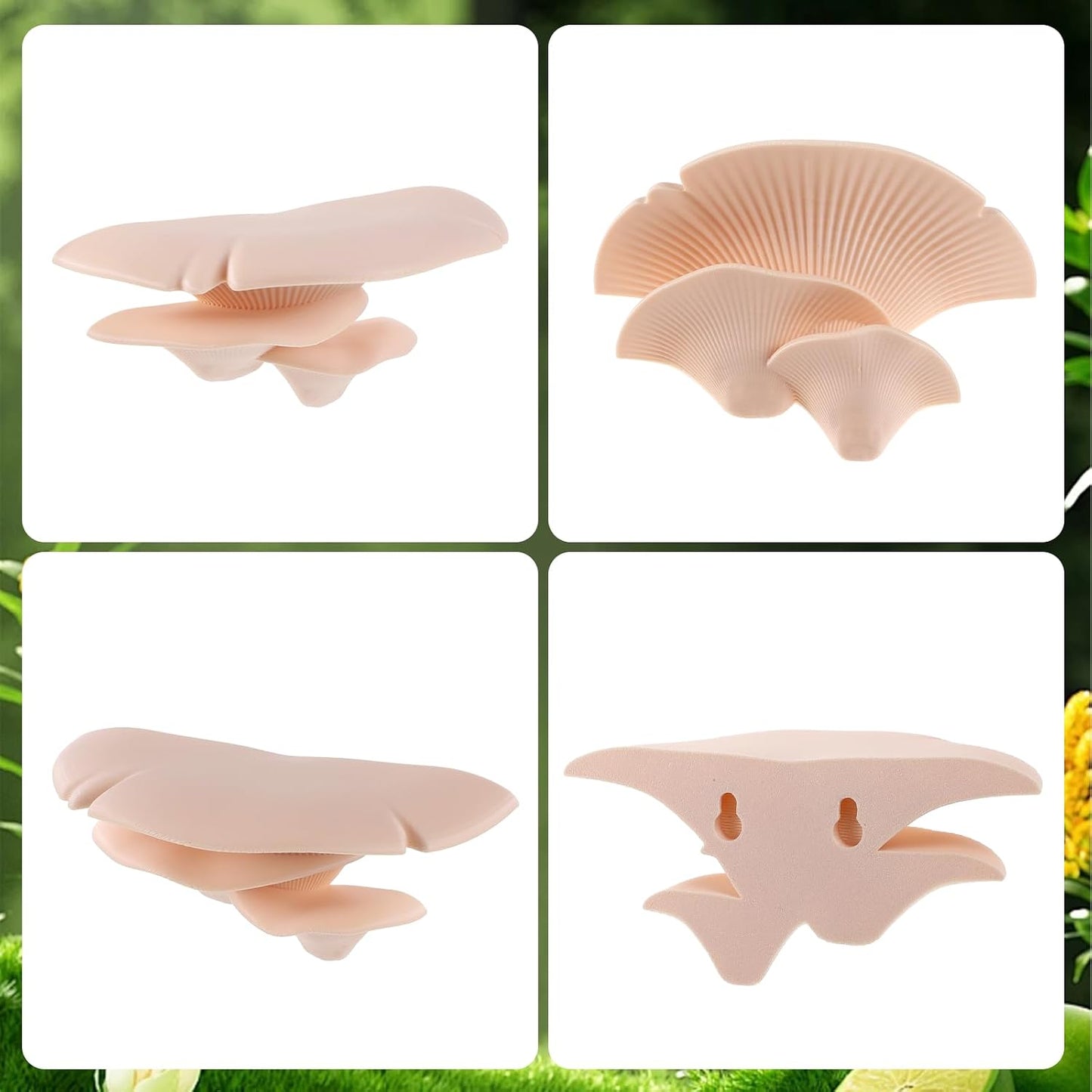 Mushroom Decor Climbing Hold Kit Realistic Terrarium Plants Jumping Spider Habitat Enclosure Decorate Accessories for Leopard Geckos Crested Geckos Tree Frogs Small Lizards