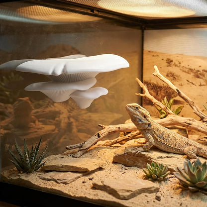 Mushroom Decor Climbing Hold Kit Realistic Terrarium Plants Jumping Spider Habitat Enclosure Decorate Accessories for Leopard Geckos Crested Geckos Tree Frogs Small Lizards