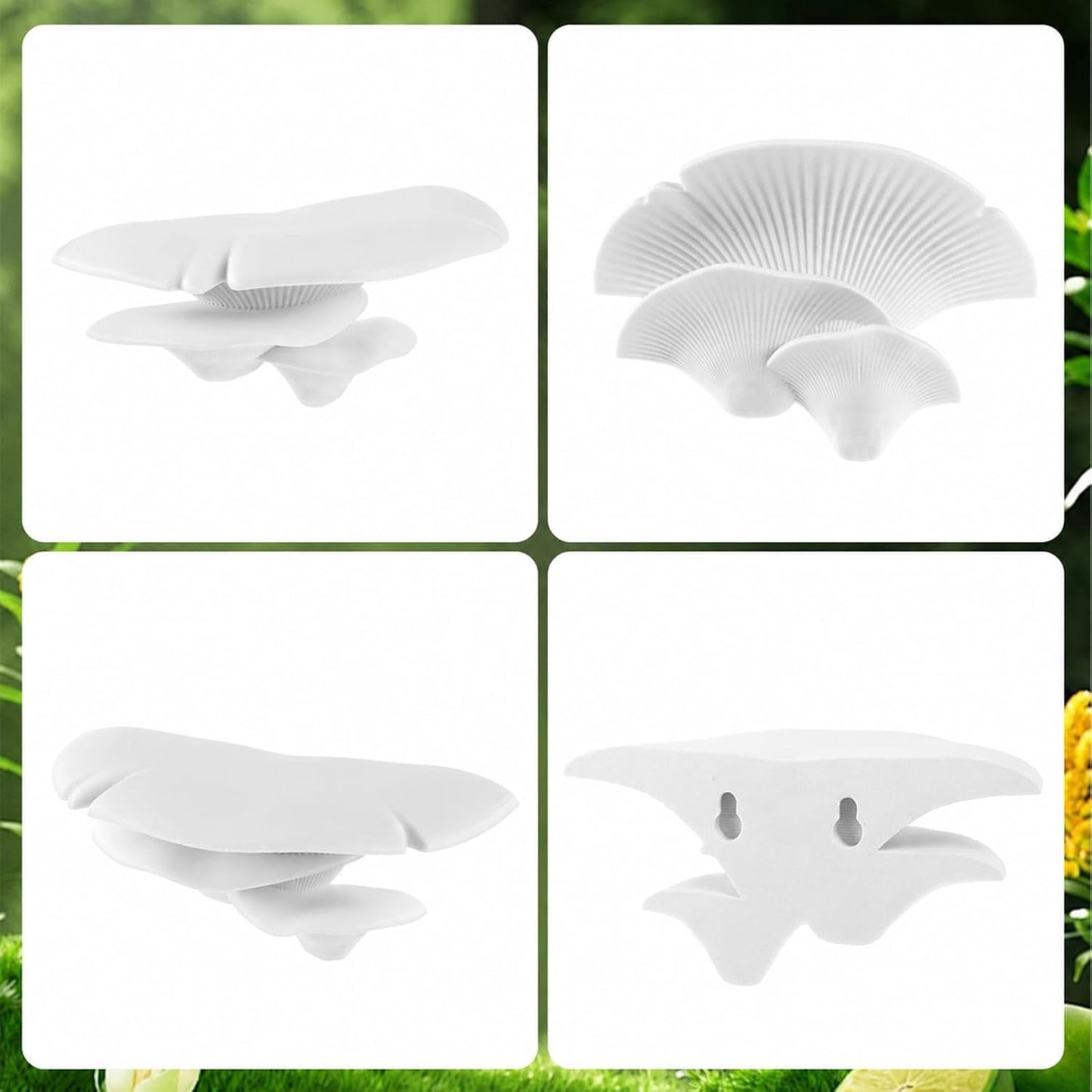 Mushroom Decor Climbing Hold Kit Realistic Terrarium Plants Jumping Spider Habitat Enclosure Decorate Accessories for Leopard Geckos Crested Geckos Tree Frogs Small Lizards