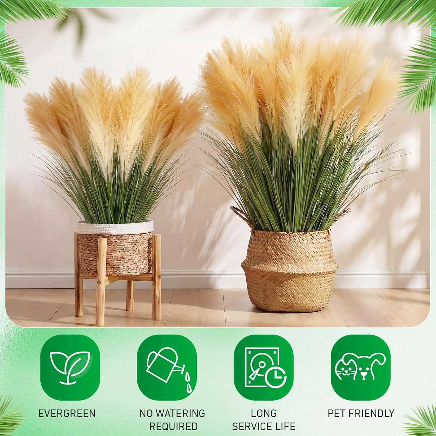 10 Pcs Artificial Lavender Outdoor 31.5" Tall Faux Flowers Grass Stems UV Resistant Fake Outdoor Plants for Porch Planter Garden Patio Front Door Home Wedding Decor