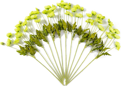 22.4" Realistic Artificial Silk Poppy Flowers Stems (12, Red) | 12-pack 22.4" realistic artificial silk poppy flowers. Silk petals perfect for romantic gifts & holiday tributes.