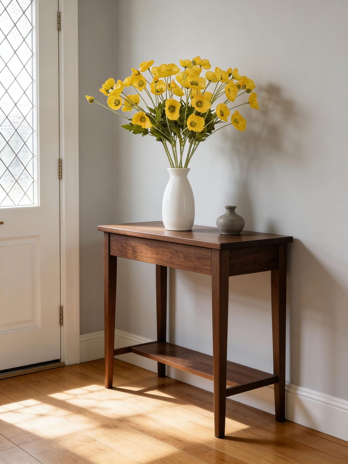 22.4" Realistic Artificial Silk Poppy Flowers Stems (12, Red) | 12-pack 22.4" realistic artificial silk poppy flowers. Silk petals perfect for romantic gifts & holiday tributes.