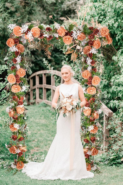 2 Pack Artificial Peony Flower Garland - 6ft Silk Peony Pink Flower Garland for Wedding Party Table Decoration (2, Pink)