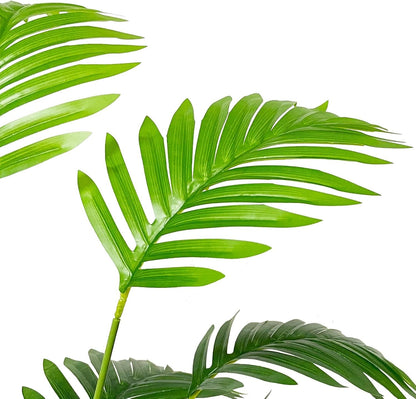 Artificial Areca Palm Plant Fake Tropical Tree Perfect Faux Plants in Pot for Indoor Outdoor House Home Office Wedding Garden Modern Decoration Housewarming Gift (80cm Tall Palm)