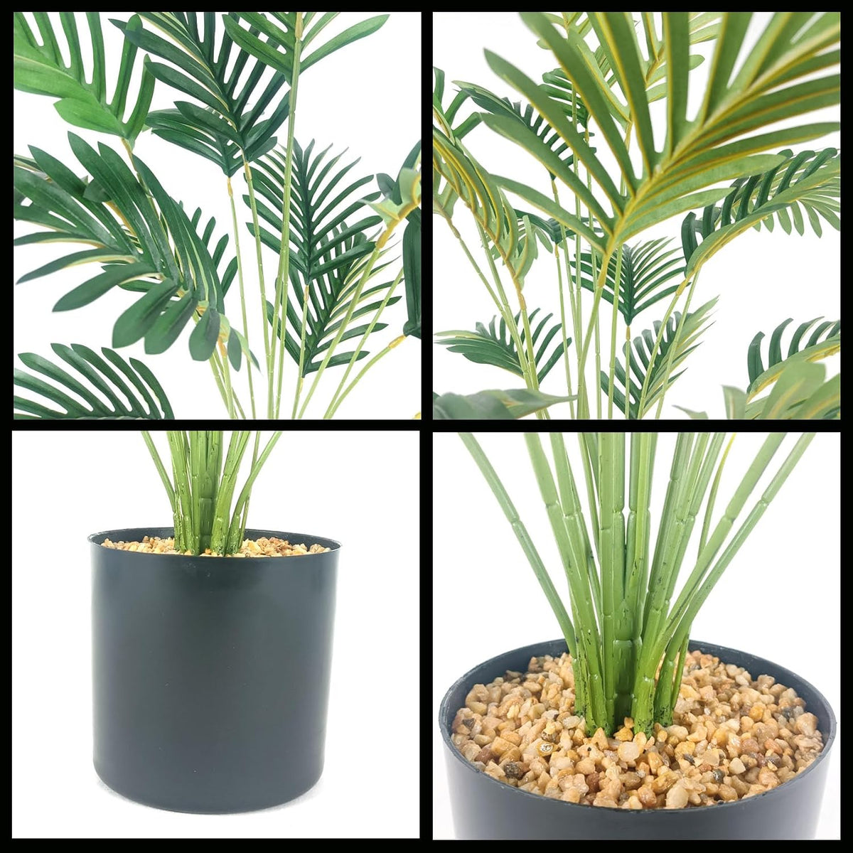 28" 2 Pack Artificial Palm Tree with Pot
