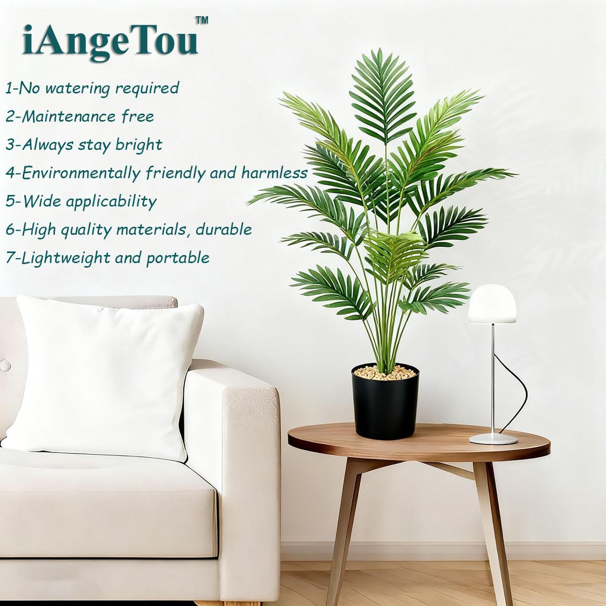 28" 2 Pack Artificial Palm Tree with Pot