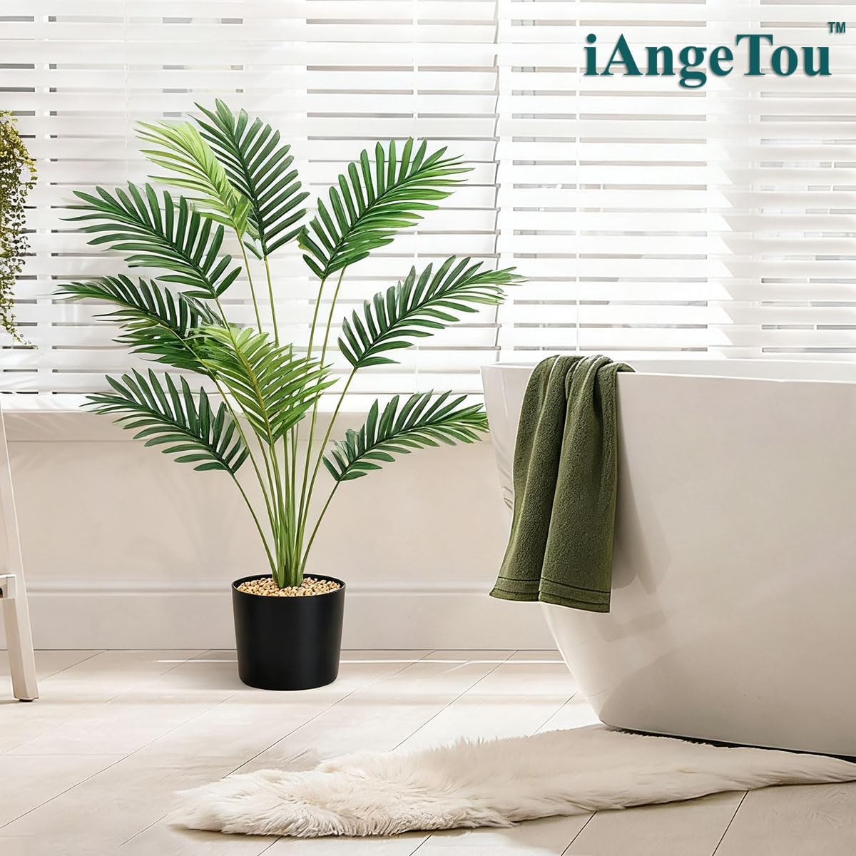 28" 2 Pack Artificial Palm Tree with Pot