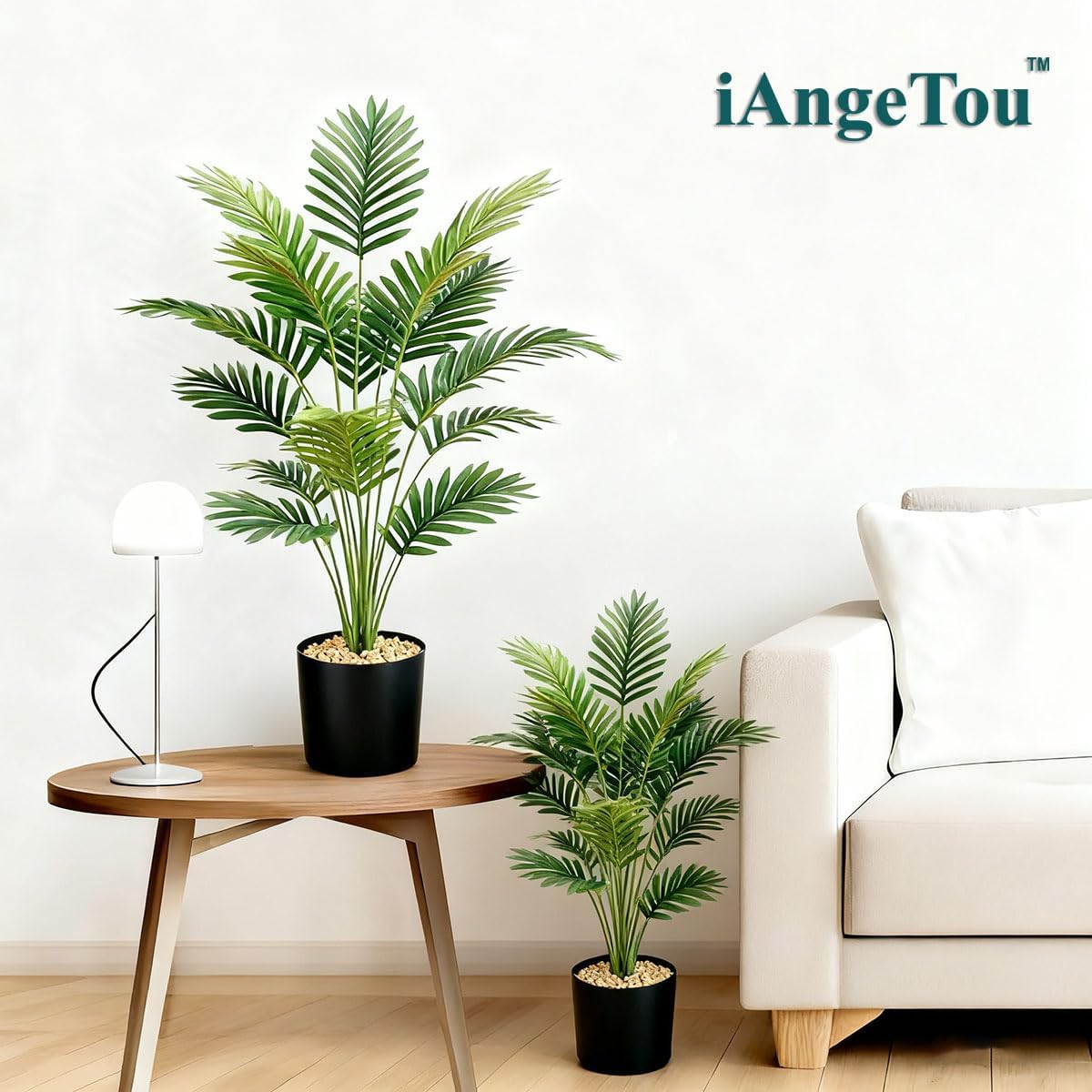 28" 2 Pack Artificial Palm Tree with Pot