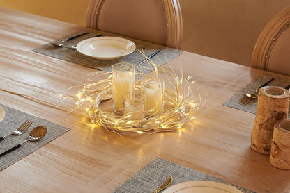 Lighted Fall Garland with Timer 6FT 24 Warm White LED, Maple Leaf Vine with Lights Battery Operated for Mantle Fireplace Autumn Thanksgiving Harvest Decoration Indoor Outdoor