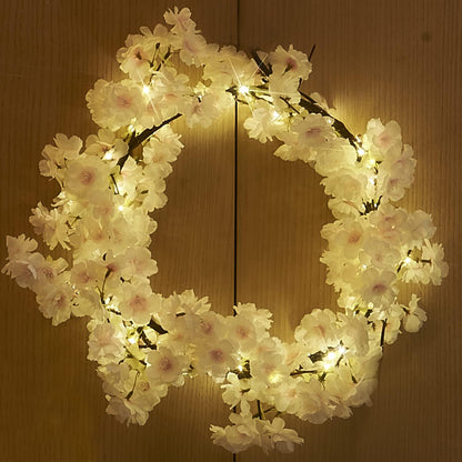 Lighted Fall Garland with Timer 6FT 24 Warm White LED, Maple Leaf Vine with Lights Battery Operated for Mantle Fireplace Autumn Thanksgiving Harvest Decoration Indoor Outdoor