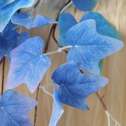 2 Strands Artificial Vines Ivy Garland 79" Fake Vine with Silk Green Leaves Faux Hanging Plants Greenery Decoration for Outdoors Party Wedding Indoor Mantle Bedroom Home Decor (Ivy)