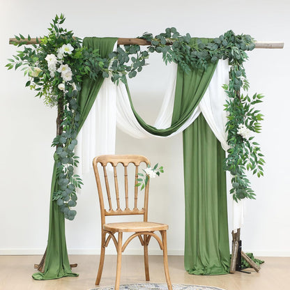 2 Strands Artificial Vines Ivy Garland 79" Fake Vine with Silk Green Leaves Faux Hanging Plants Greenery Decoration for Outdoors Party Wedding Indoor Mantle Bedroom Home Decor (Ivy)