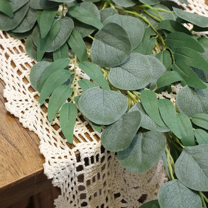 2 Strands Artificial Vines Ivy Garland 79" Fake Vine with Silk Green Leaves Faux Hanging Plants Greenery Decoration for Outdoors Party Wedding Indoor Mantle Bedroom Home Decor (Ivy)