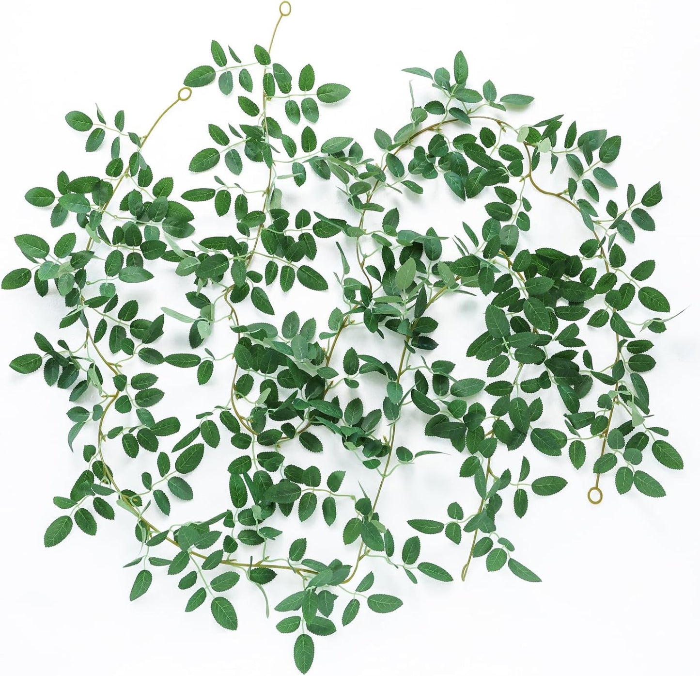 2 Strands Artificial Vines Ivy Garland 79" Fake Vine with Silk Green Leaves Faux Hanging Plants Greenery Decoration for Outdoors Party Wedding Indoor Mantle Bedroom Home Decor (Ivy)