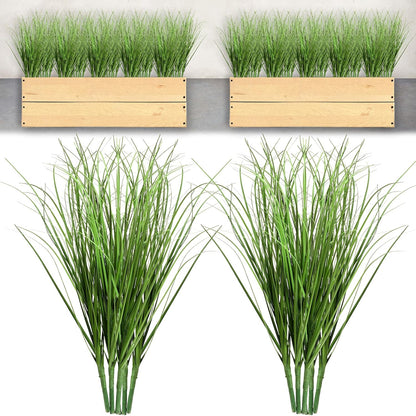 10 PCS Artificial Plants Onion Grass, Faux Shrubs Wheat Grass Greenery Stems Onion Grass-Greenery Faux Greenery Stems for Home Decor, Fake Tall Grass-Plant for House Home Indoor Outdoor Office Room