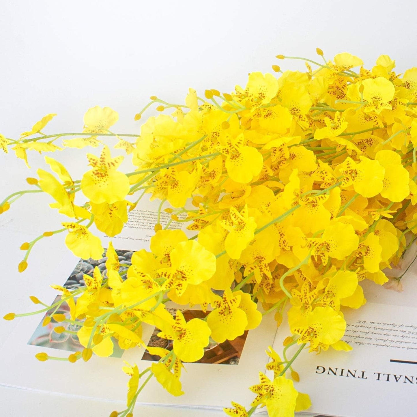 15pcs Artificial Forsythia Branches - Fake Yellow Wildflowers Silk Long Stems, Faux Spring Flowers for Tall Vase Home Decor, Dining Table Centerpieces, Party Wedding Outdoor Arrangements