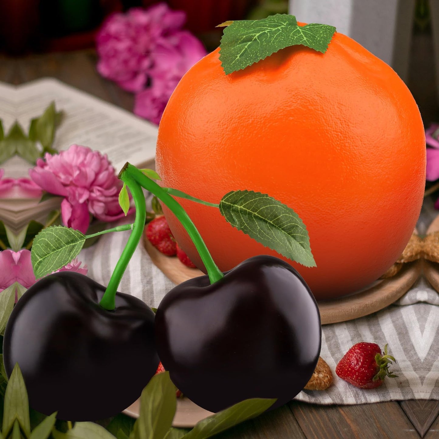 7.5inch Artificial Fake Red Apple Decoration Simulation Large Apple Fruit Model Party Festivals Christmas Ornaments for Home Kitchen Table