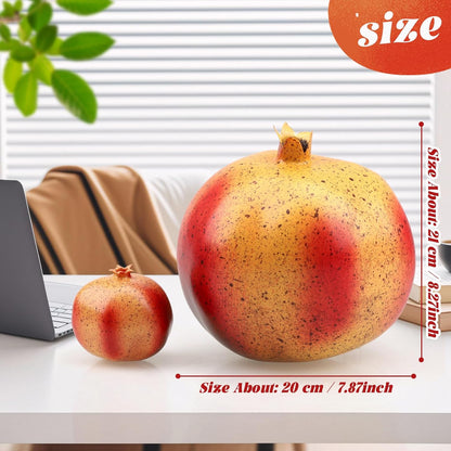 7.5inch Artificial Fake Red Apple Decoration Simulation Large Apple Fruit Model Party Festivals Christmas Ornaments for Home Kitchen Table