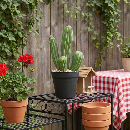 Artificial Cactus Fake Cacti 16" Faux Potted Cactus Plants for Home Store Office Decoration