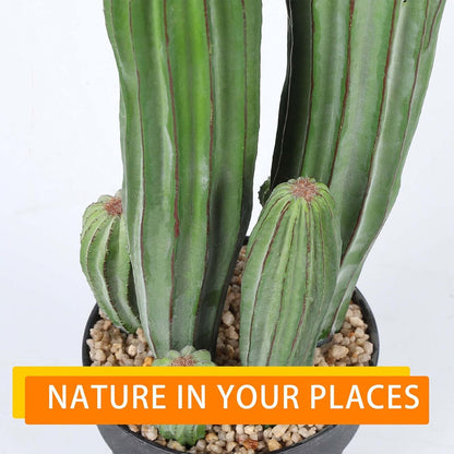 Artificial Cactus Fake Cacti 16" Faux Potted Cactus Plants for Home Store Office Decoration
