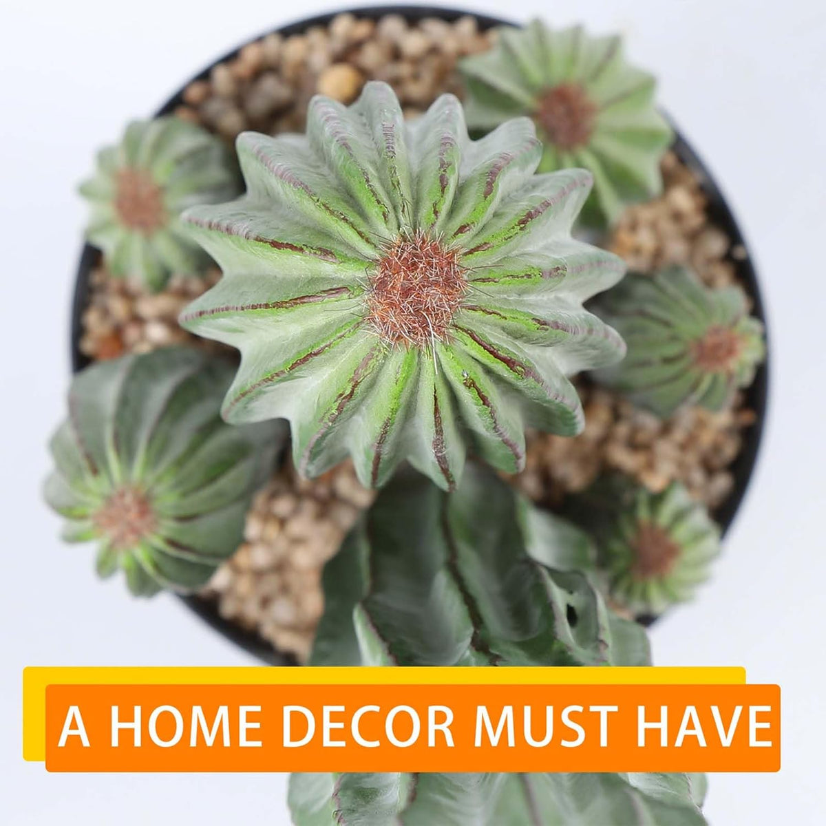 Artificial Cactus Fake Cacti 16" Faux Potted Cactus Plants for Home Store Office Decoration