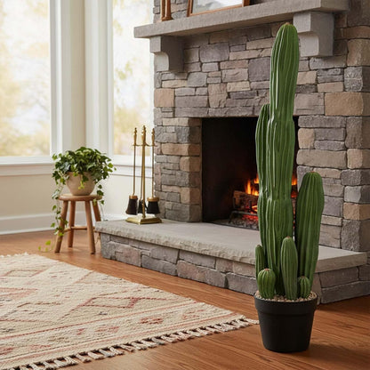 Artificial Cactus Fake Cacti 16" Faux Potted Cactus Plants for Home Store Office Decoration
