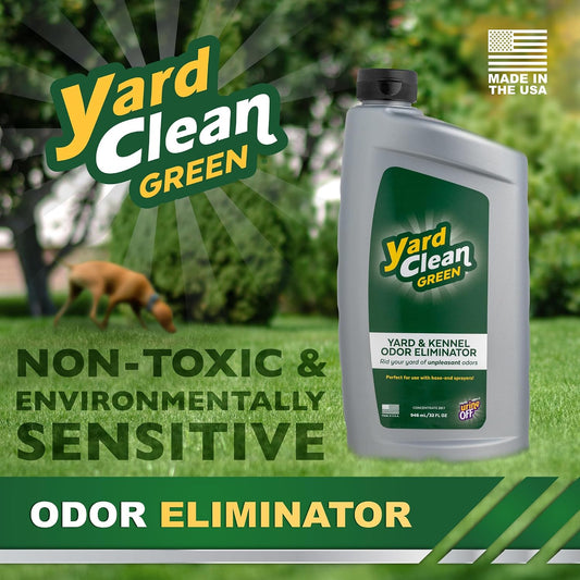 Yard Clean Green Yard and Kennel Odor Eliminator | Cat & Dog Odor Eliminator | Earth Friendly (1 Gallon)