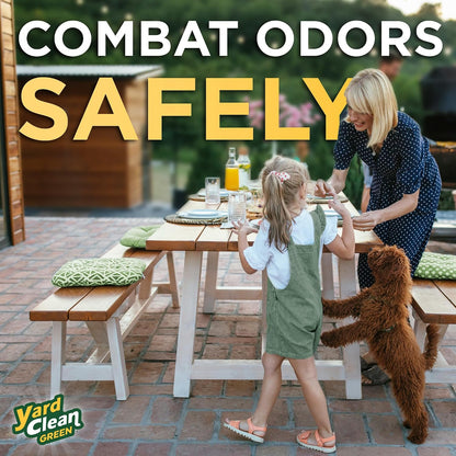 Yard Clean Green Yard and Kennel Odor Eliminator | Cat & Dog Odor Eliminator | Earth Friendly (1 Gallon)